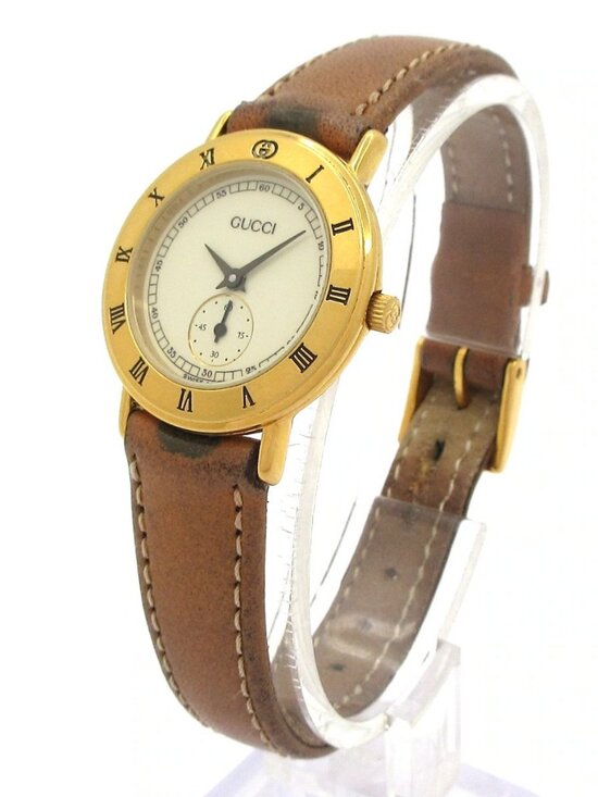 GUCCI 3000.2.L 0****** Brown Women\'s Wrist Watch main image 6